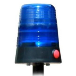 Luz AZUL  de emergencia azul POLICIA. BERG Blue lens flash light