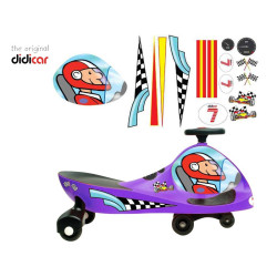 Diviértete subido a tu correpasillos jugando a ser un piloto de carreras. Stickers Racer