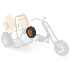 Rueda Completa naranja wheel orange 400/100-8 slick izquierda