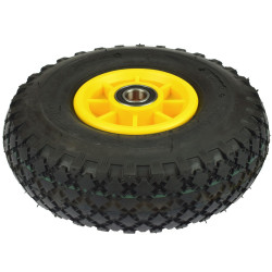Rueda Completa wheel yellow 3.00-4