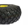 Rueda Completa wheel yellow 3.00-4 detalle