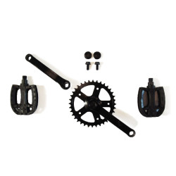 Plato biela y pedales para KART BERG (Crank Set 90, 28T y Pedals)