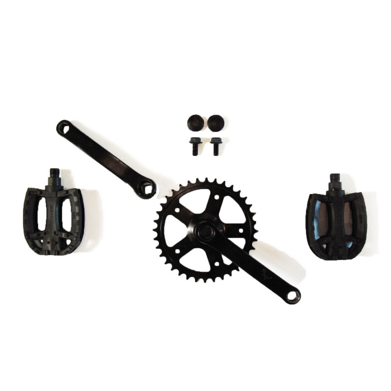 Plato biela y pedales para KART BERG (Crank Set 90, 28T y Pedals)