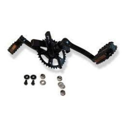 XL Frame - Crank shaft with crank set 140 36t + pedals