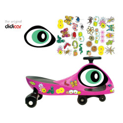 Didicar Original en color rosa con DidiStickers Bug