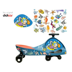 Didicar Original en color azul con DidiStickers Diver