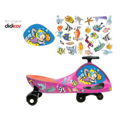 Didicar Original en color rosa con DidiStickers Diver