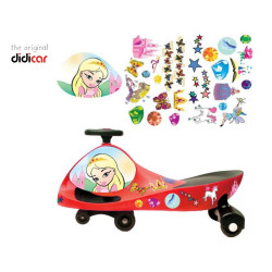 Didicar Original en color rojo con DidiStickers Princess