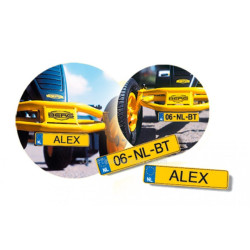 Kit Placa Matricula Berg amarilla